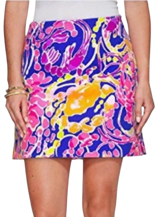 Lilly Pulitzer Pants - Lilly Pulitzer Marigold Catch & Release Tropical Print Skort